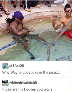 Lil Wayne's hooves
